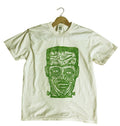 Frankenstein Hand printed  Woodcut T Shirt Menswear Cotton Top Streetwear Casual Hoodie, Sweatshirt | RetroVerseTees.com