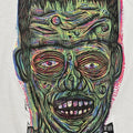 Frankenstein Woodcut  Hand printed  T Shirt Menswear graphic  tees Cotton Top Soft Long Hoodie, Sweatshirt