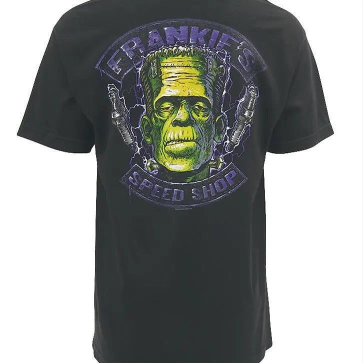 Frankie's Speed Shop T-Shirt mens  clothing Crewneck Cotton Hoodie, Sweatshirt | RetroVerseTees.com