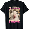 Freak Cat Meme Offensive Memes Funny Cat Love T-Shirt Hoodie, Sweatshirt | RetroVerseTees.com