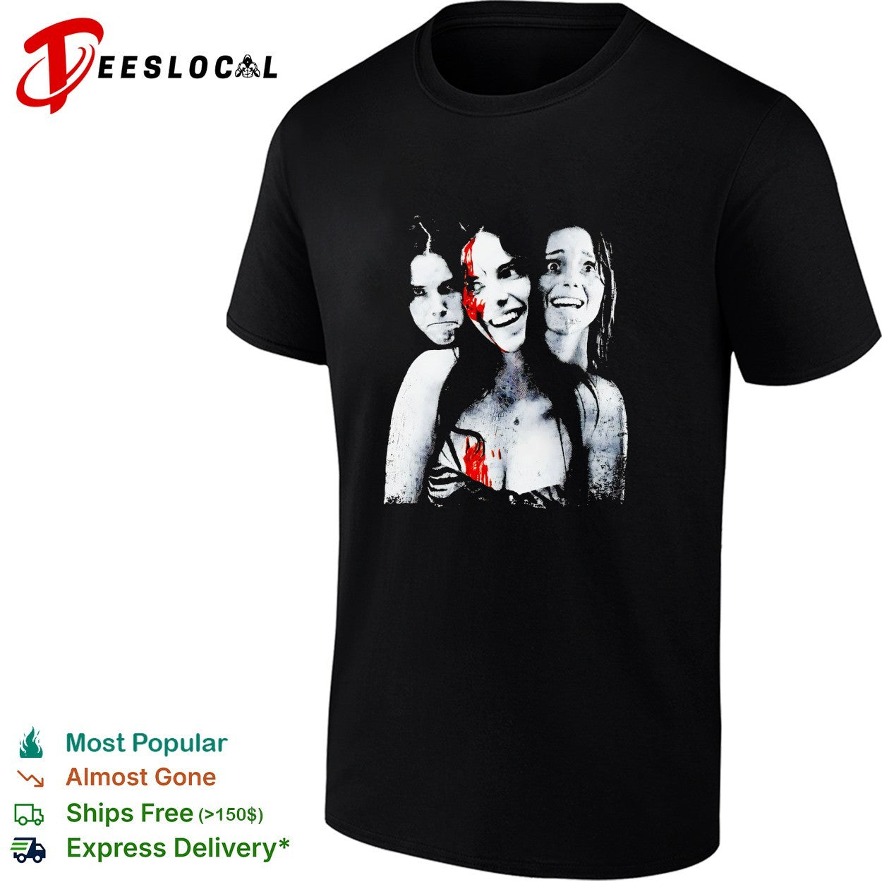 Freaky Nikki Freeman Obsession Horror Distressed Gothic trio shirt