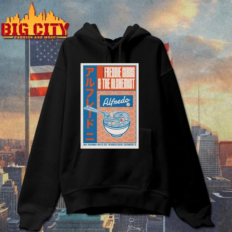 Freddie Gibbs And The Alghemist At The Warfield Theatre On Nov 9-10 2025 Poster shirt