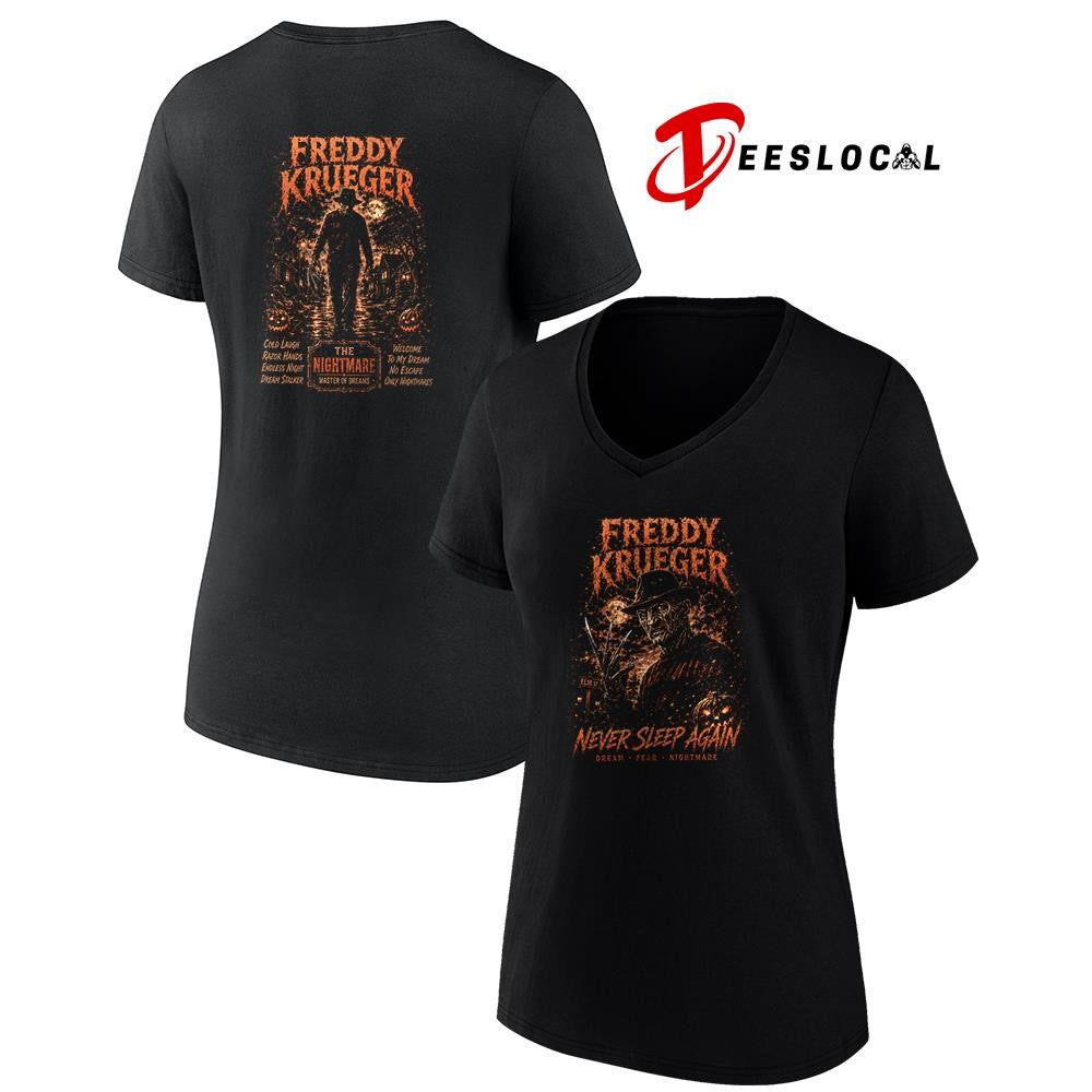 Freddy Krueger never sleep again dream fear nightmare graphic shirt