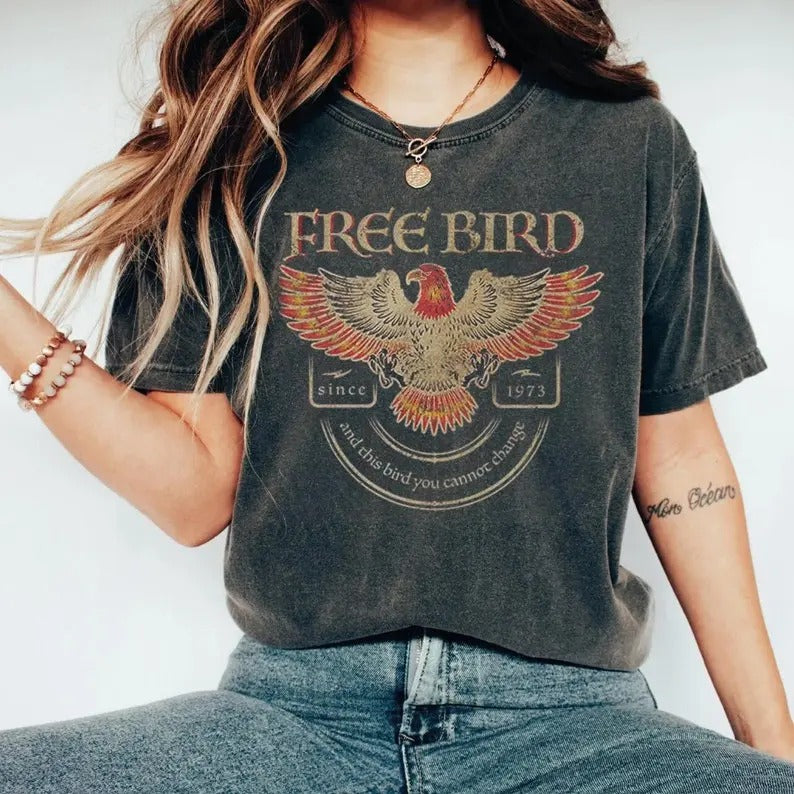 Free Bird Shirt, Old School Band Since 1973 Hoodie, Sweatshirt | RetroVerseTees.com