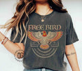 Free Bird Shirt, Old School Band T-shirt, Retro Music Shirt, Ropck Band Tee Hoodie, Sweatshirt | RetroVerseTees.com