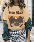 Free Bird T-Shirt, Oversized Tee, Trendy TT-Shirt, Hippie Floral Tee swampdonkey shirt Hoodie, Sweatshirt