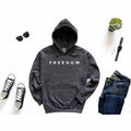 FreeDom Charlie Kirk Hoodie Patriotic Graphic Pullover Memorial Top Political Activism Apparel Unisex Streetwear USA Flag...