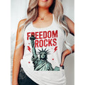 Freedom - TNF Tank Vest: Celebrating Liberty with WB shield Dynamic Statue FOG Liberty Gunpla brand TNF Catchy Phrase...