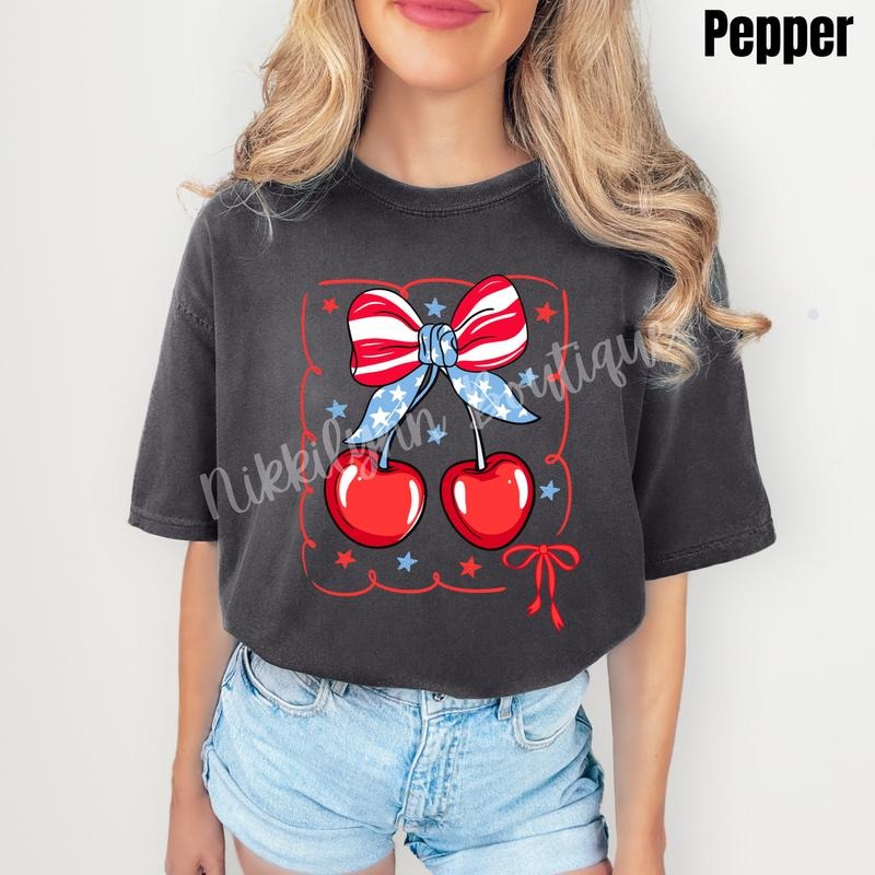 Freedom Cherries Comfort Colors T-Shirt 'NLB' Hoodie, Sweatshirt | RetroVerseTees.com