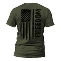 Freedom USA Distressed Flag Back Print T-Shirt Casual Crewneck Hoodie, Sweatshirt | RetroVerseTees.com