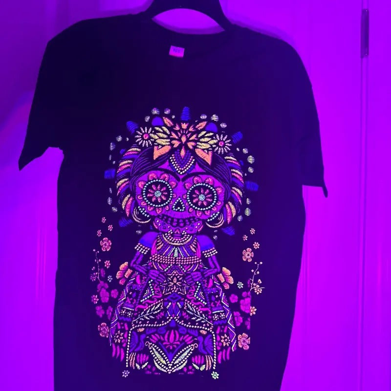 Frida Catrina t-shirt Cotton Black Hoodie, Sweatshirt | RetroVerseTees.com