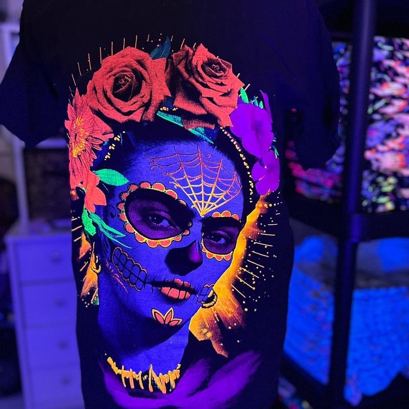 Frida catrina doble vista t-shirt Casual Cotton Black Hoodie, Sweatshirt | RetroVerseTees.com