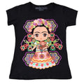 Frida con changuito playera Top Crewneck Womenswear T-Shirts, Hoodie, Sweatshirt | RetroVerseTees.com