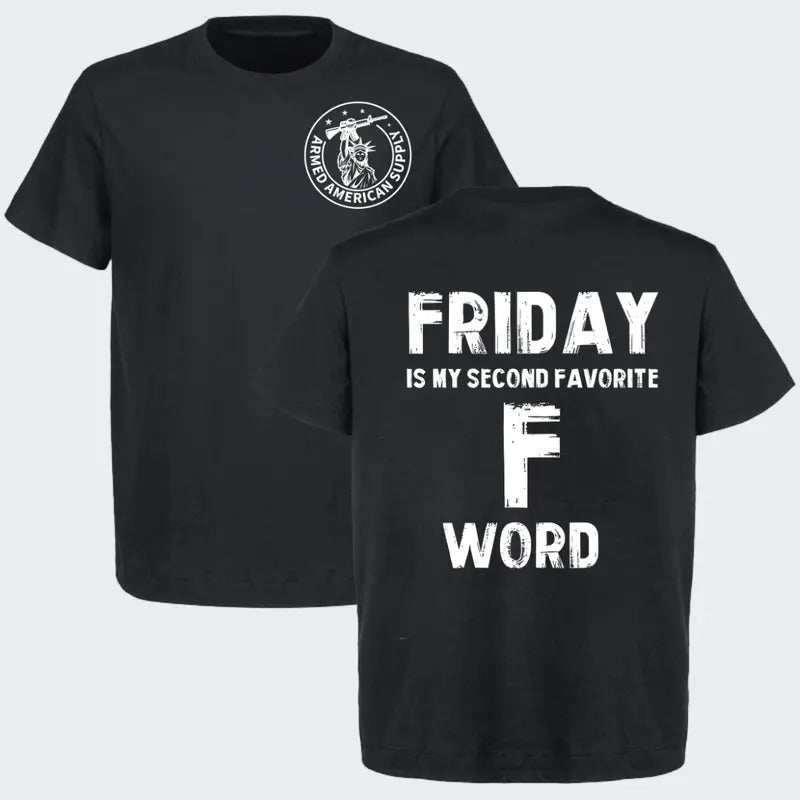 Friday Safety Yellow T-Shirt for Men - Cotton Crewneck Short Sleeve Top Hoodie, Sweatshirt | RetroVerseTees.com