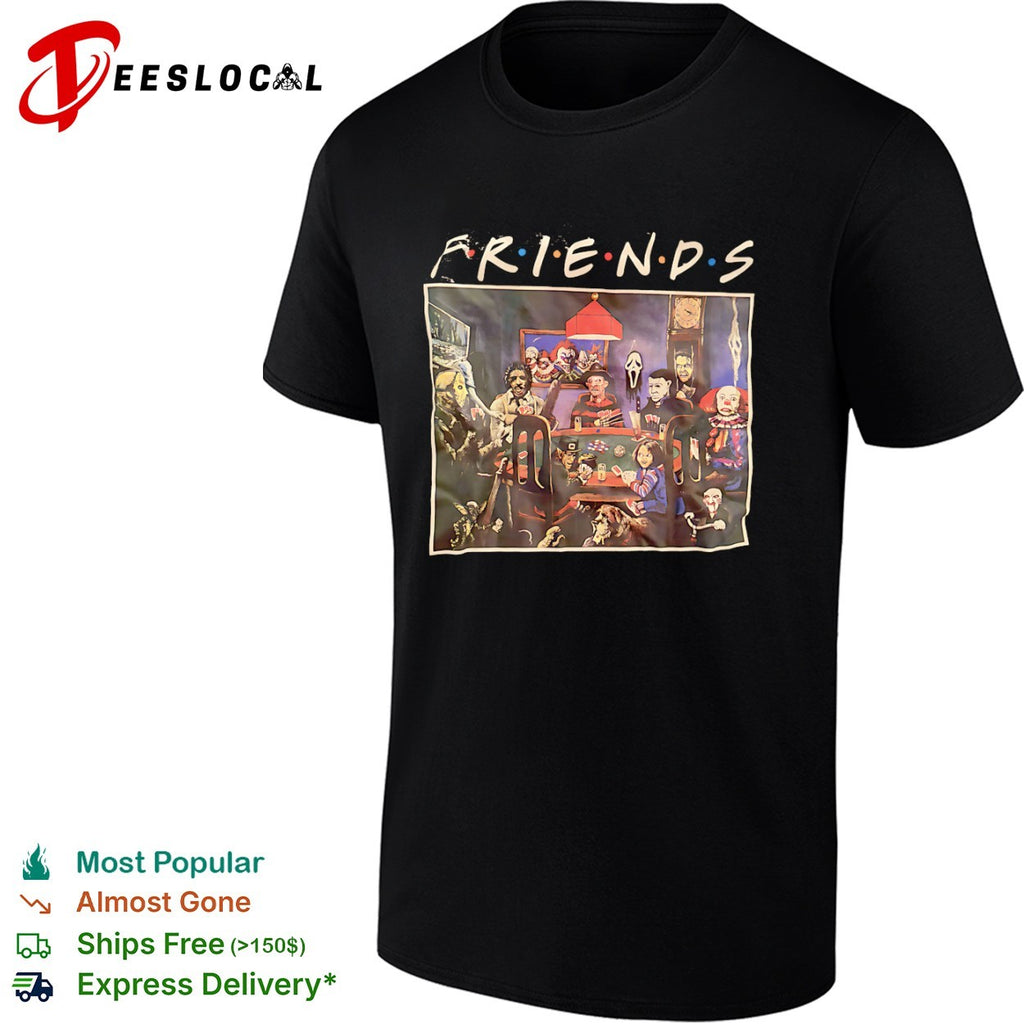 Friends Horror Movie Characters Poker Night shirt