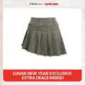 Fringe Wrinkle Washed Denim Skirt T-Shirts, Hoodie, Sweatshirt | RetroVerseTees.com