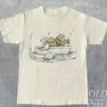 Frog 90s Vintage Graphic Shirt, Retro Toad Tee, Nature Shirt, 2000s Frog T-Shirt, Book Lovers Shirt Hoodie, Sweatshirt