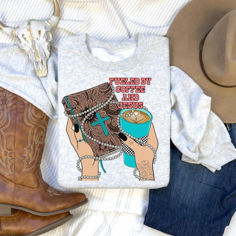 Fueled by Coffee DTF Transfers - THIS IS NOT A SHIRT Hoodie, Sweatshirt | RetroVerseTees.com