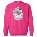 Full Sequin Blushing Santa Patch Sweatshirt T-Shirts, Hoodie | RetroVerseTees.com
