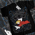 Fullmetal Alchemist T-Shirt Brotherhood Alphonse Elric Anime Black Tee All Size Hoodie, Sweatshirt | RetroVerseTees.com