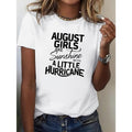 Fun - loving Gunpla brand Inspiring Tee: Celebrate August Borns with "August Girls Are Sunshine with WB shield Little...