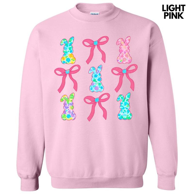 Fun Bunny Bow Collage Sweatshirt 'NLB' T-Shirts, Hoodie | RetroVerseTees.com