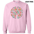 Fun Gingerbread Christmas Monogram Sweatshirt 'NLB' T-Shirts, Hoodie | RetroVerseTees.com