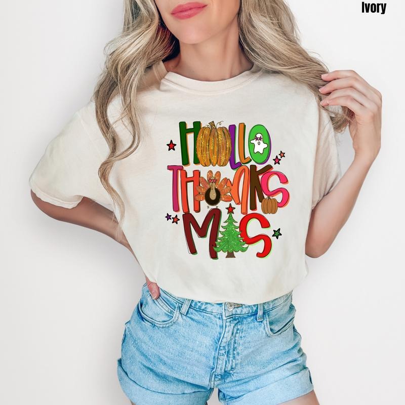 Fun Hallo-Thanks-Mas Comfort Colors T-Shirt 'NLB' Hoodie, Sweatshirt | RetroVerseTees.com