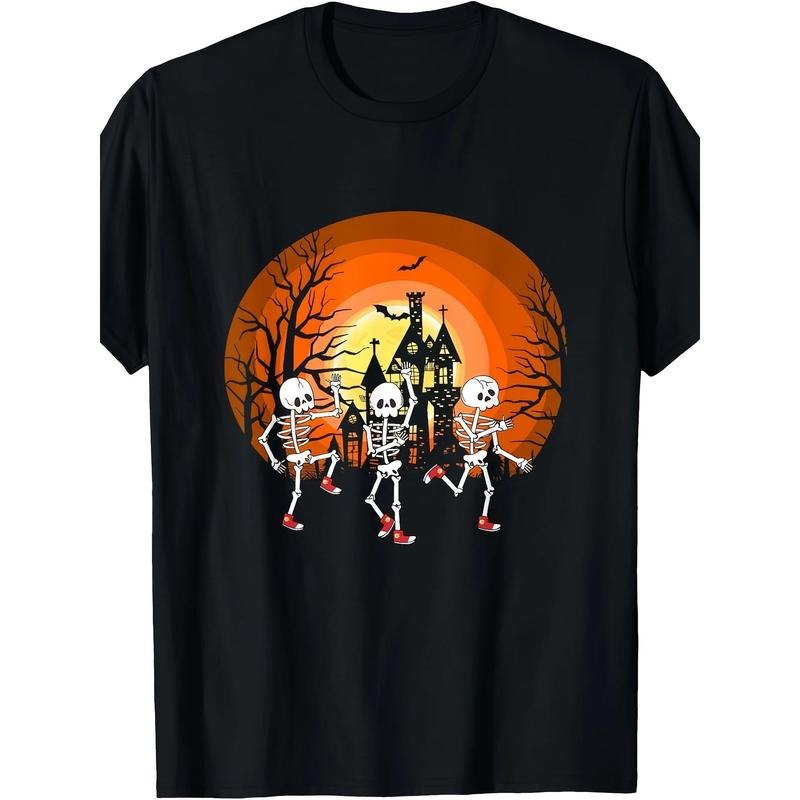 Fun Halloween Adult Ghost Season Skull Dance T-shirt Made in USA Hoodie, Sweatshirt | RetroVerseTees.com