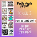 Funny 2.0 DTF Transfer Gang Sheet, 22 x 60 T-Shirts, Hoodie, Sweatshirt | RetroVerseTees.com