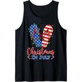 Funny American Flag Flip Flops Xmas Lights Christmas In July Tank Top made in USA T-Shirts, Hoodie, Sweatshirt