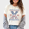 Funny American Gen X Shirt, Funny Gen X Shirt, Independence Day Unisex Graphic Printed Tee, Funny Patriotic X Generation...