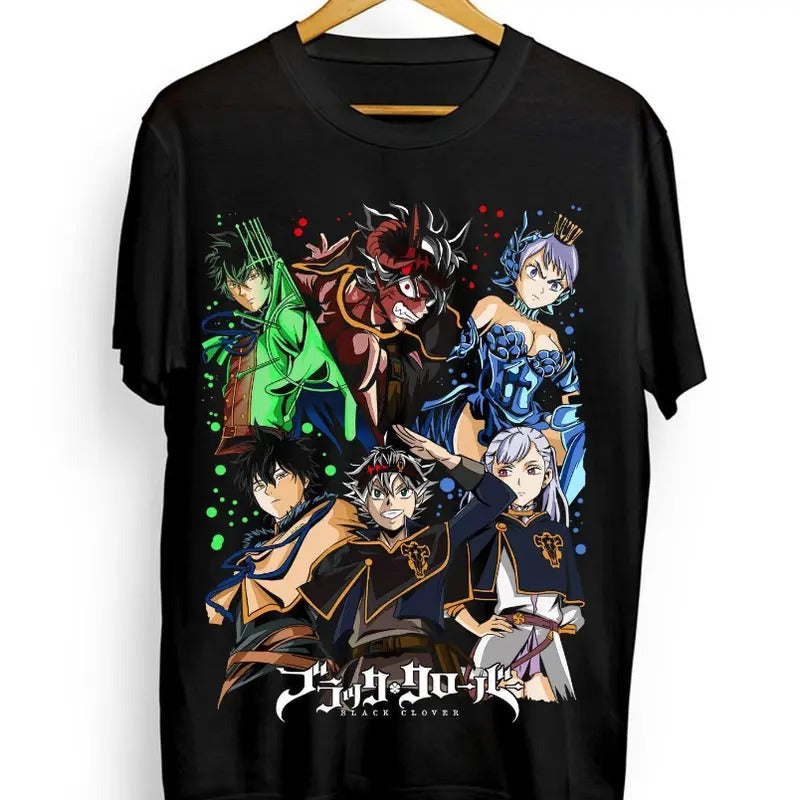 Funny Asta Yuno anime T-shirt Comic,Bull, Demon, Anime Shirt Hoodie, Sweatshirt | RetroVerseTees.com