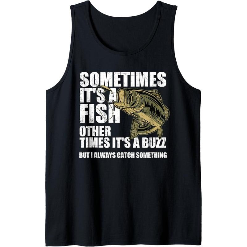 Funny Bass Fishing Sometimes Catch a Buzz Adult Humor Quote Tank Top Made in USA T-Shirts, Hoodie, Sweatshirt