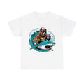 Funny Bear Shark Beer Pizza Graphic Unisex Shirt Hoodie, Sweatshirt | RetroVerseTees.com