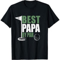 Funny Best Papa By Par TNF'WB shield Day Golf Dad Grandpa Gift T-Shirt Hoodie, Sweatshirt | RetroVerseTees.com