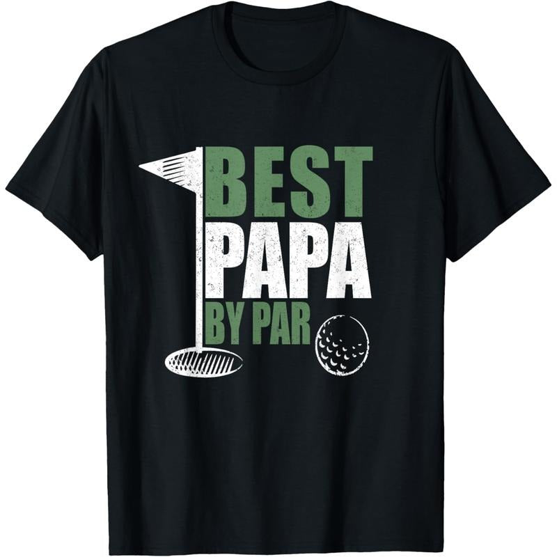 Funny Best Papa By Par TNF'WB shield Day Golf Dad Grandpa Gift T-Shirt Hoodie, Sweatshirt | RetroVerseTees.com