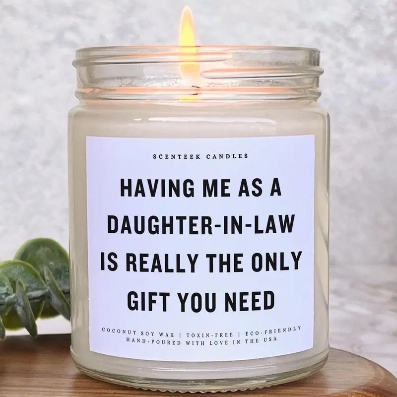 Funny Candle Gift From Daughter In Law, Funny Gift for Mother In Law, Christmas Gift  For Dad T-Shirts, Hoodie, Sweatshirt
