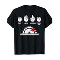 Funny Carpenter Shirt Rock Paper Scissors Table Saw T-Shirt Made in USA Hoodie, Sweatshirt | RetroVerseTees.com