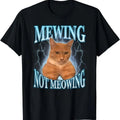 Funny Cat Meme Mewing LooksMax Meowing cat Trend T-Shirt Hoodie, Sweatshirt | RetroVerseTees.com