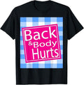Funny Christmas Shirts, Funny Body & Back Hurts Xmas Thanksgiving Halloween T-Shirt