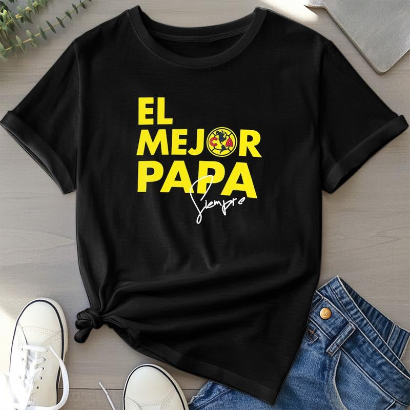 Funny Club America "Superhero team Mejor Papa" Men'WB shield T-Shirt