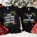 Funny Couple Christmas Shirts, Christmas Matching T-shirt, His & Hers Christmas Gift, Matching Couples Shirt Hoodie,...