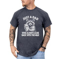 Funny Daddy Tee, Just A Dad Who Always Came Back With The Milk Shirt, Raccoon Shirt For Dad, Father's Day GiftShirt,...