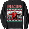 Funny Daddy's Home Trump Ugly Christmas Sweatshirt T-Shirts, Hoodie | RetroVerseTees.com