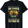 Funny Disc Golf T-Shirt, Gift for Disc Golfers, Officially Retired Disc Golf Gift Frisbee Gifts Golfing T-Shirt Menswear...