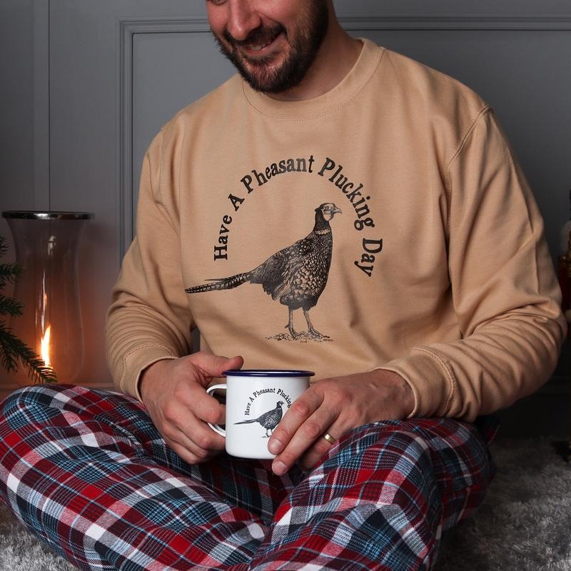 Funny Festive Pheasant Sweatshirt for Winter Holidays T-Shirts, Hoodie | RetroVerseTees.com