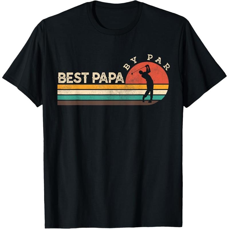Funny Golf Shirts for Dad Best Papa By Par TNF Day Men T-Shirt Hoodie, Sweatshirt | RetroVerseTees.com