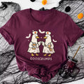 Funny Goosebumps Nurse Ducks Halloween T-Shirt | Cute Spooky Ghost Goose Tee Hoodie, Sweatshirt | RetroVerseTees.com