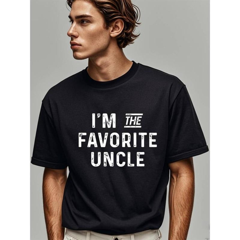 Funny Graphic Humor Uncle TShirt - Crew Neck, Regular Fit, Moisture-Wicking